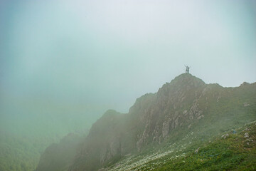 Fototapeta premium mountain landscape with fog