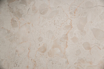 Beige marble with dark veins.
