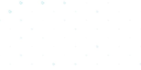 Light Purple vector template with doodle hearts.