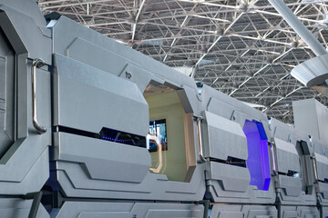 Futuristic Capsule Hotel at the Arport.