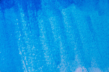 Hand painted blue watercolor background.