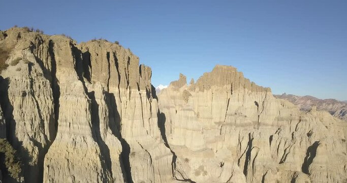 Illimani mountain rising