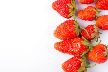 sweet strawberries. strawberries close-up. 