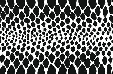Snake skin seamless pattern. Vector illustration.