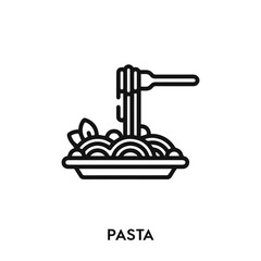 pasta icon vector. pasta icon vector symbol illustration. Modern simple vector icon for your design. pasta icon vector	