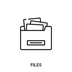 files icon vector. files sign symbol
