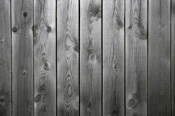 Texture of wood on vertical gray boards, texture of old wood