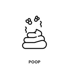 poop icon vector. poop sign symbol