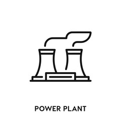 power plant icon vector. power plant sign symbol