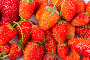 sweet strawberries. strawberries close-up. 
