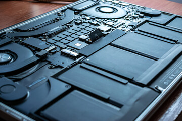 Engineer technician man upgrade and maintenance digital pc. Solutions services electronic hardware....