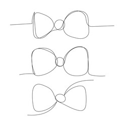 bow tie continuous line pattern