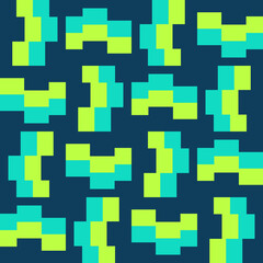 Clear geometric forms. Abstract vector seamless pattern.