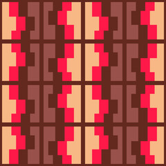 Clear geometric forms. Abstract vector seamless pattern.