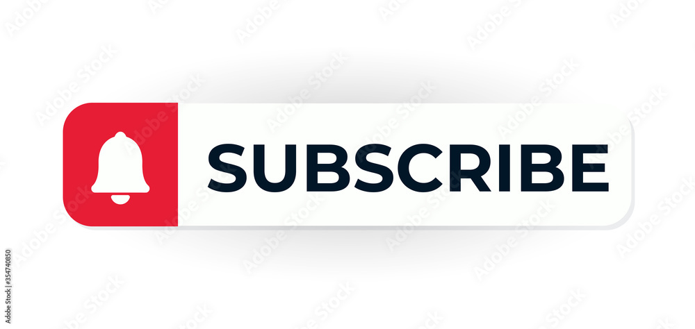 Aufkleber subscribe and follow notification logo concept animate presentation