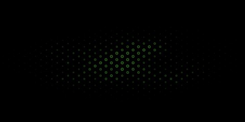 Dark Green vector texture with religion symbols.