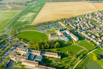Aerial view of Magny le Hongre, France