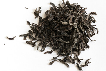 dry black large leaf tea. Orange pekoe leaves. High quality Indian product.