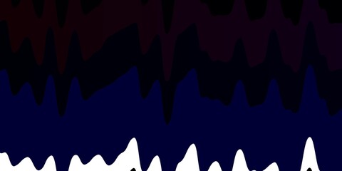 Dark Blue, Red vector background with lines. Illustration in abstract style with gradient curved.  Pattern for commercials, ads.