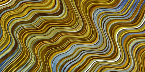 Light Blue, Yellow vector background with bows. Colorful illustration, which consists of curves. Pattern for booklets, leaflets.