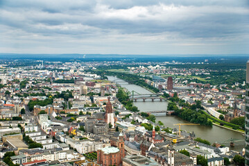 Fototapeta premium Landscape photographed in Frankfurt Am Main, Germany. Picture made in 2009.