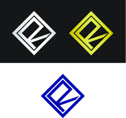 Abstract rotated letter R logo