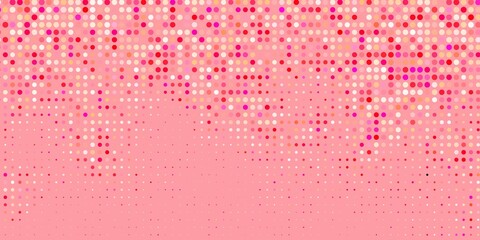 Light Red vector backdrop with dots. Illustration with set of shining colorful abstract spheres. Pattern for business ads.