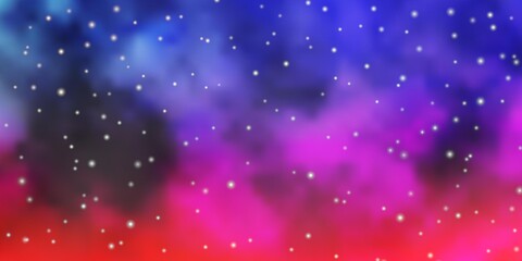 Light Red, Yellow vector template with neon stars. Modern geometric abstract illustration with stars. Theme for cell phones.