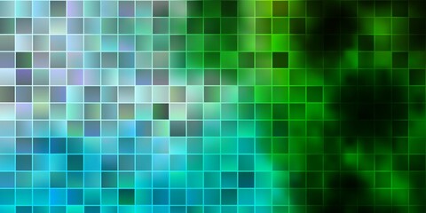 Light Blue, Green vector background with rectangles.