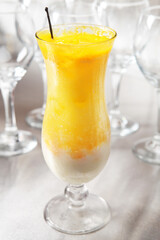 orange juice in glass