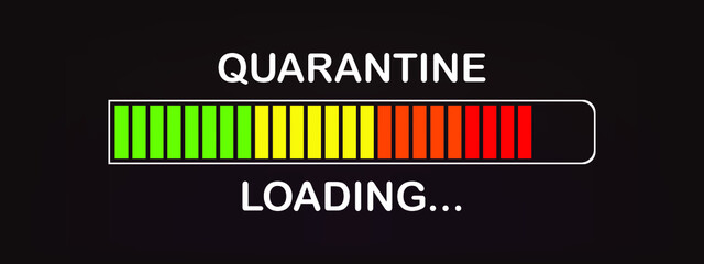 Quarantine end loading - Deconfinement with loading bar 