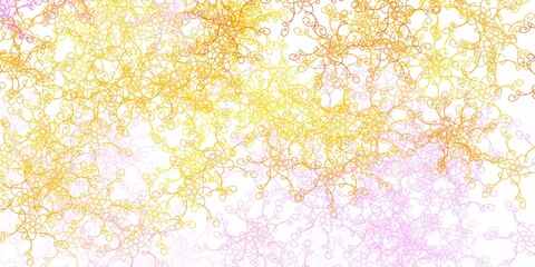 Light Pink, Yellow vector template with wry lines.