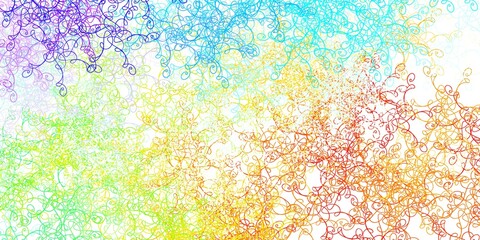 Obraz na płótnie Canvas Light Multicolor vector background with curved lines.