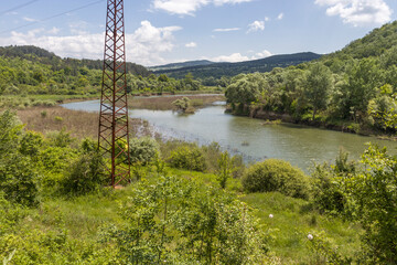 Obraz premium landscape of Topolnitsa Reservoir, Bulgaria