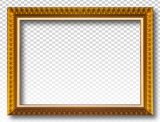 Gold picture frame