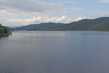 landscape of Topolnitsa Reservoir, Bulgaria
