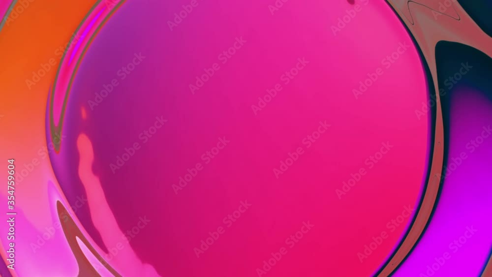 Poster gradient wavy surreal liquid colored circles loop abstract background