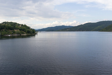 landscape of Topolnitsa Reservoir, Bulgaria