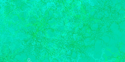 Light Green vector layout with curves.