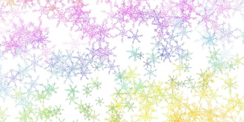 Light Multicolor vector background with bows.