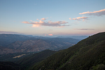 sunrise over the mountains