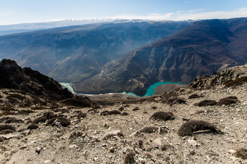 Sulak canyon. Chirkeyskaya HPP.Nature Of The Caucasus. Dagestan, Russia.