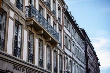 Fototapeta na wymiar Hausfront einer Fassade in Strasbourg