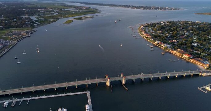 Anastasia Island, St. Augustine, Florida, Aerial Drone Shot