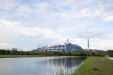 Fototapeta na wymiar Beautiful Power plant in lampang Thailand