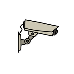 videcam doodle icon, vector illustration