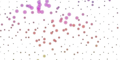 Light Pink, Yellow vector pattern with abstract shapes.