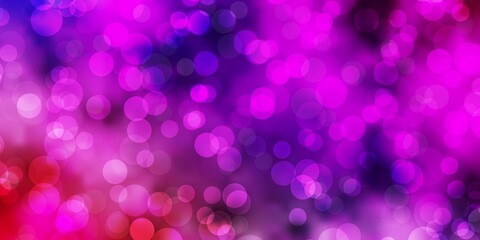 Light Multicolor vector pattern with spheres.