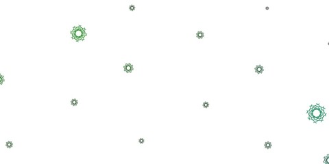 Light Green vector background with random forms.