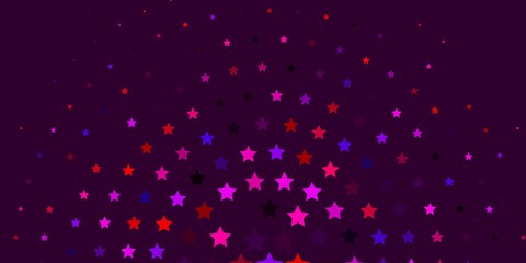 Fototapeta na wymiar Light Pink vector background with colorful stars. Colorful illustration with abstract gradient stars. Best design for your ad, poster, banner.